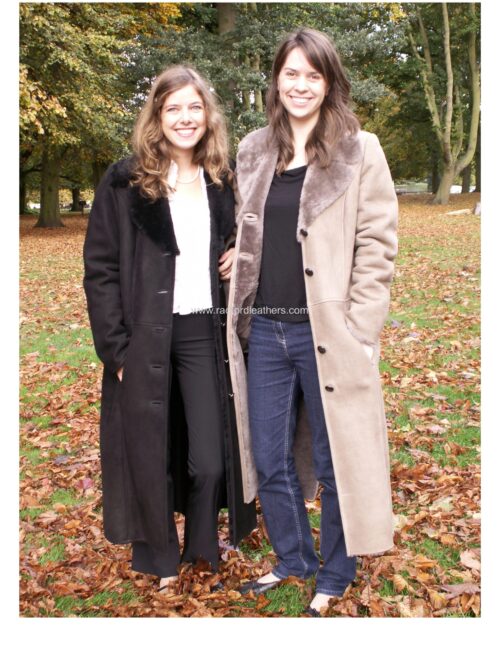 Ladies Long Sheepskin Coat