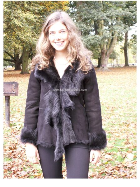 Ladies Short Toscana Sheepskin Jacket