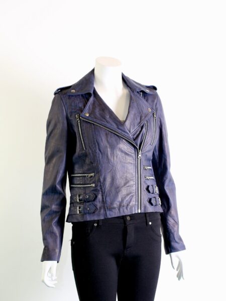 Ladies Leather Biker Jacket