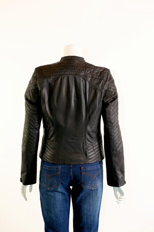 Women's Leather Biker Jacket  - Image 3