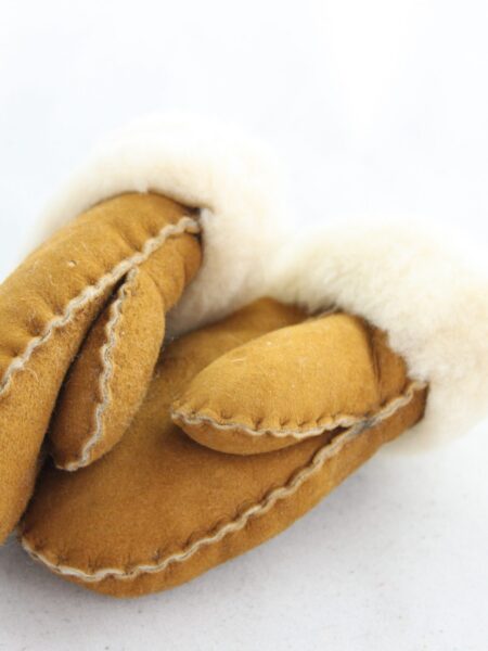 Mid Tan Baby Sheepskin Mittens