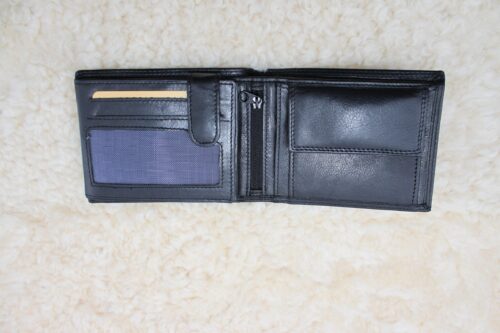 Men's Leather Tri-Fold Wallet - Image 2