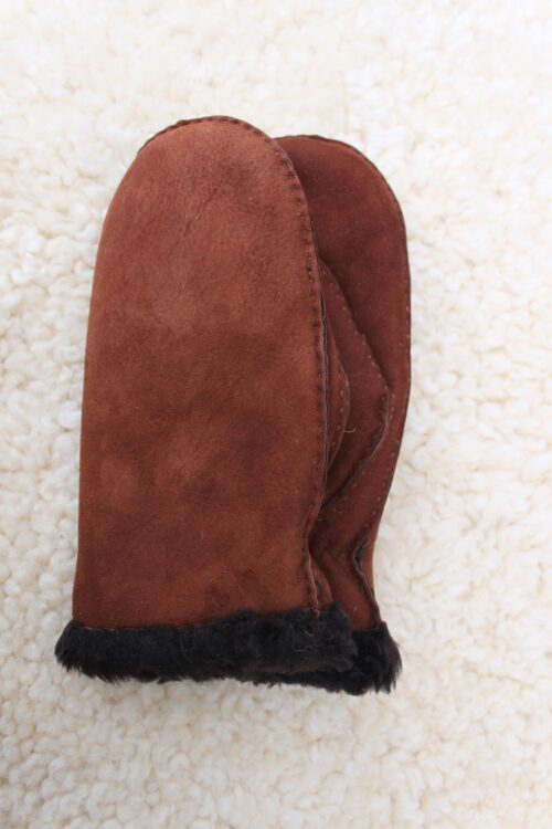 Ladies Budget Full Sheepskin Mittens - Image 2