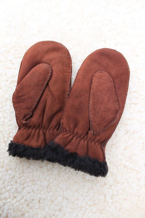 Ladies Budget Full Sheepskin Mittens - Image 3
