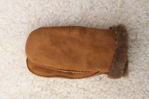 Ladies Budget Full Sheepskin Mittens - Image 8