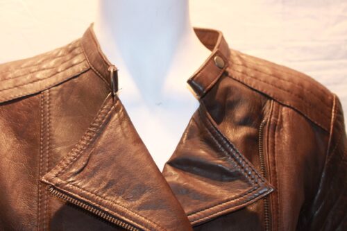 Women's Leather Biker Jacket  - Image 5