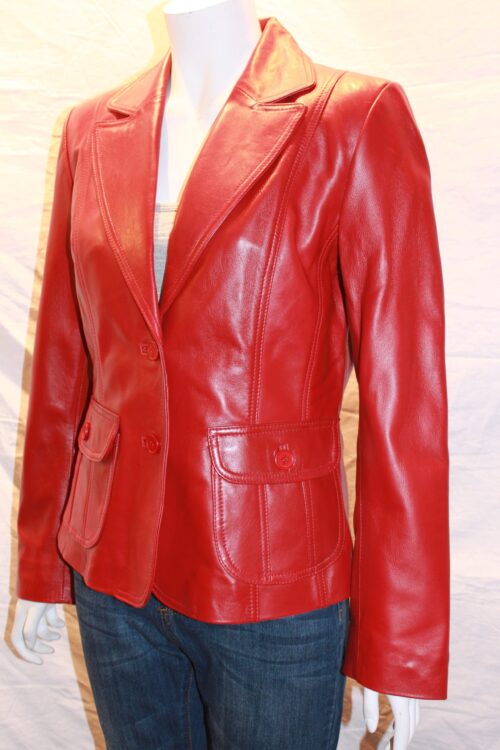 Ladies Leather Blazer