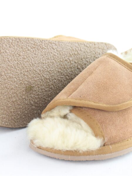 Ladies Open Toed Sheepskin Slippers by Draper of Glastonbury