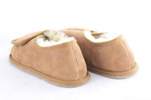 Ladies Open Toed Sheepskin Slippers by Draper of Glastonbury - Image 4