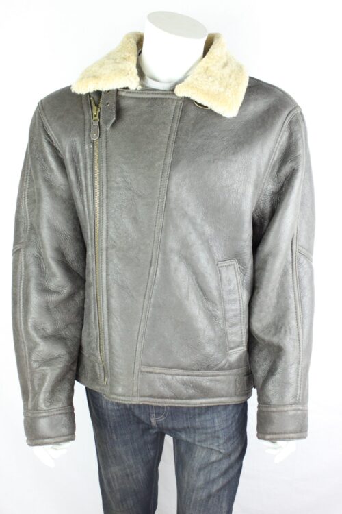 Men's Sheepskin Aviator Style Flying Jacket