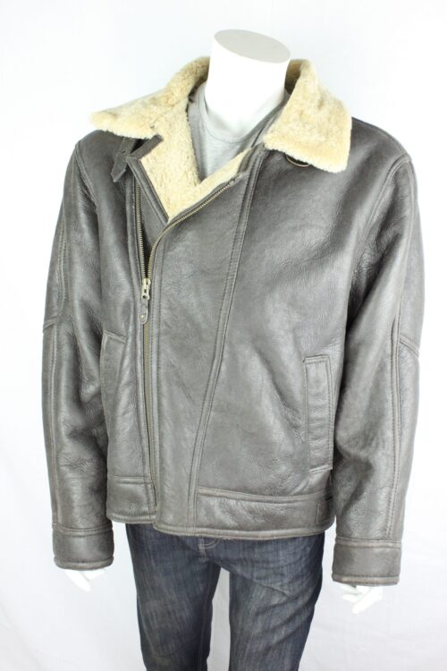 Men's Sheepskin Aviator Style Flying Jacket