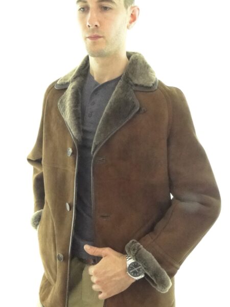 Men's Traditional Shearling Sheepskin Coat