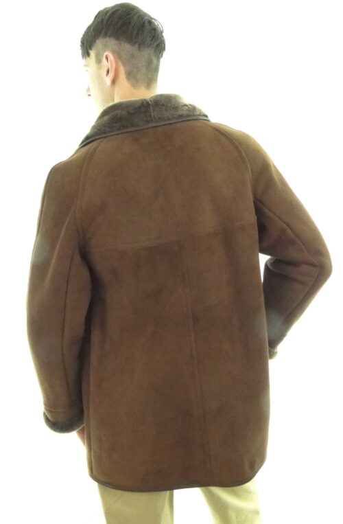 Men's Traditional Shearling Sheepskin Coat - Image 2