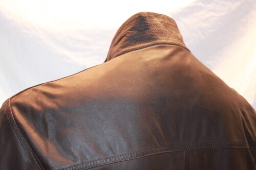 Men's 3/4 Country Style Nubuck Leather Jacket - Image 6