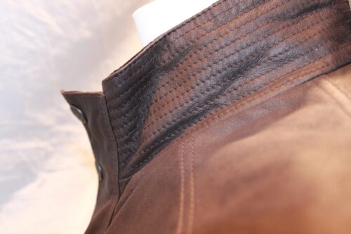 Men's 3/4 Country Style Nubuck Leather Jacket - Image 7