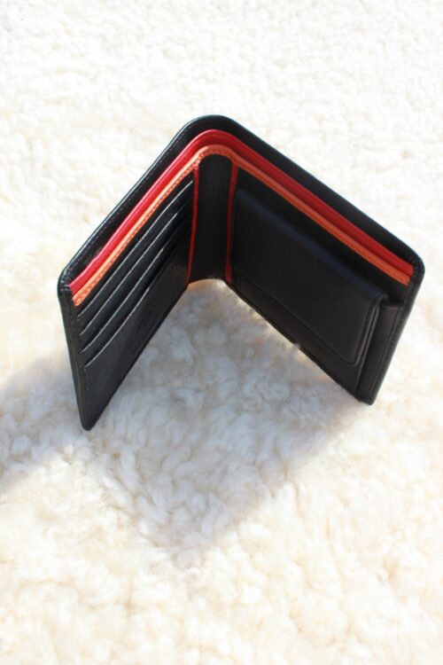 Men's Leather Multi-Colour Wallet with Coin Purse - Image 3