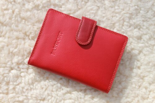Leather Multi Coloured Passport Holder Cover Case / Wallet - Image 5