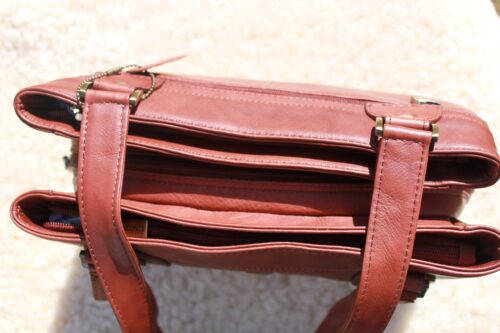 Two Strap Leather Shoulder Bag - Image 3