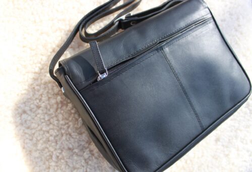 Ladies Leather Organiser Flapover Handbag / Cross-Body Bag - Image 3