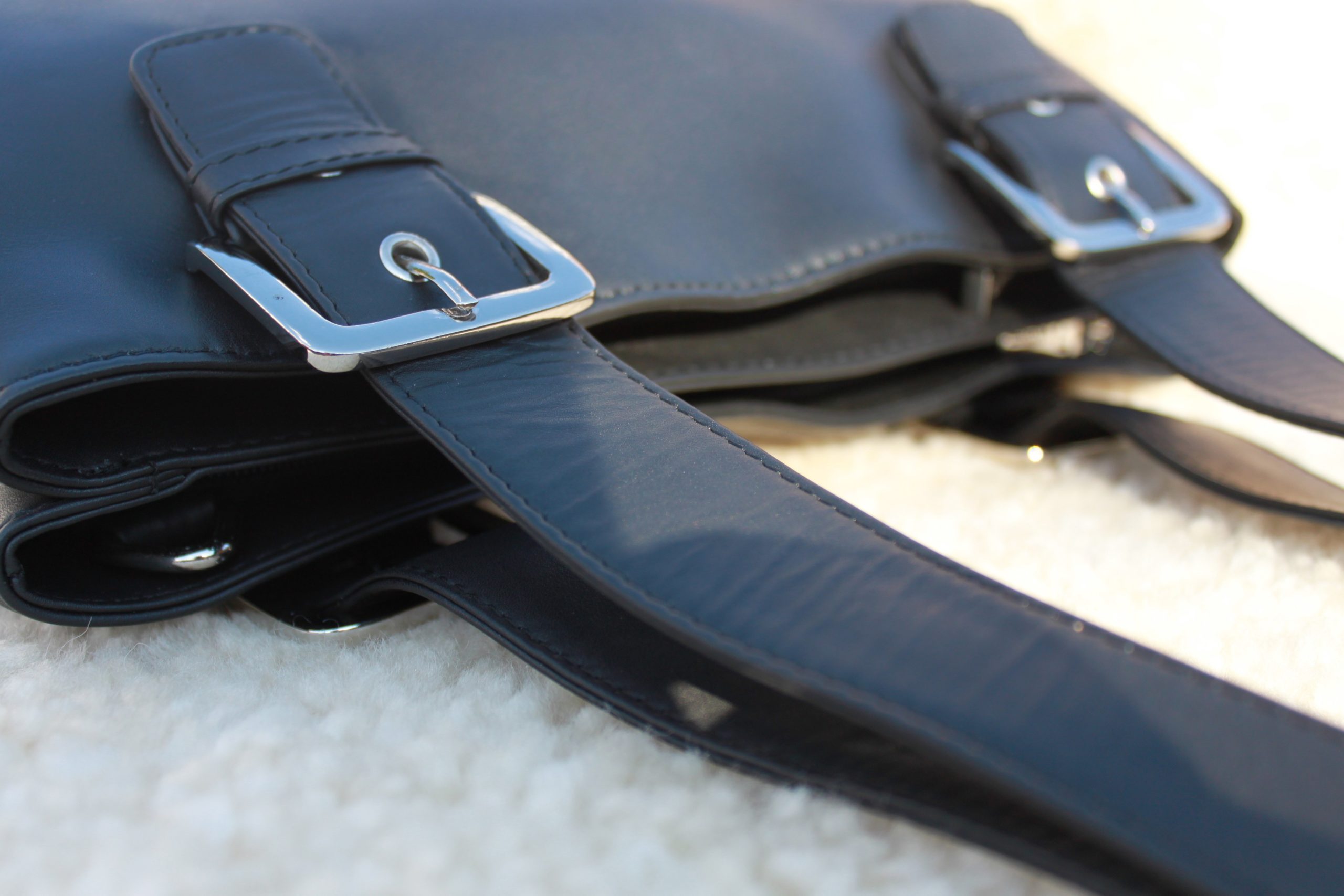 Ladies Buckle Strap Handbag – Radford Leather Fashions-Quality Leather ...