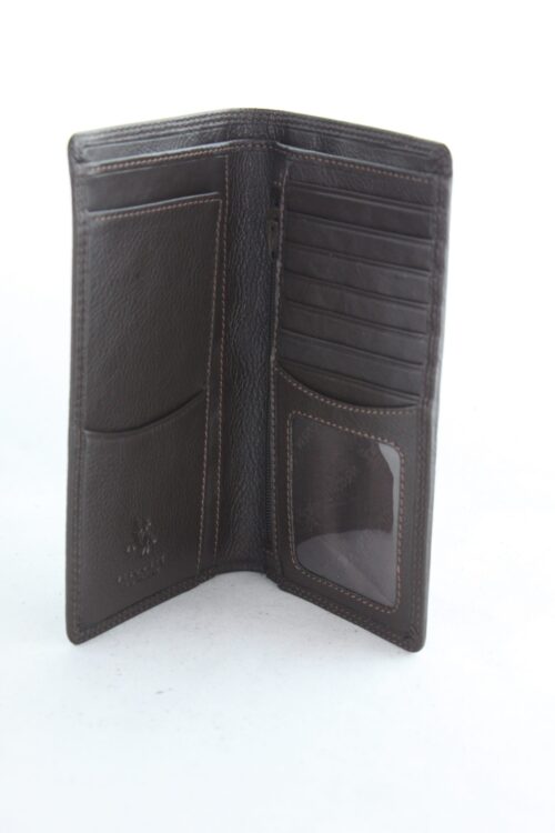 Men's Long Leather Wallet - available in Black and Brown - Image 2