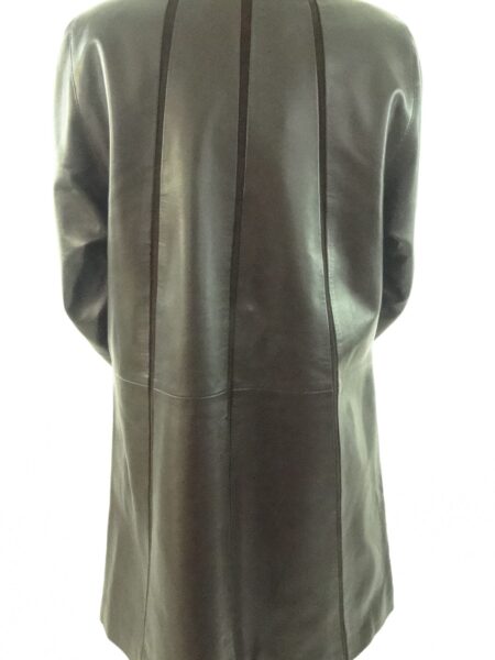 Women's Brown Leather and Suede Coat