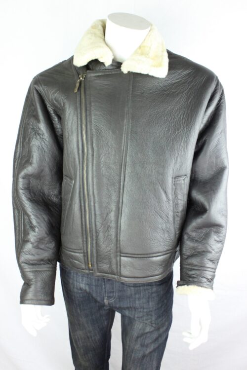 Men's Sheepskin Aviator Style Flying Jacket