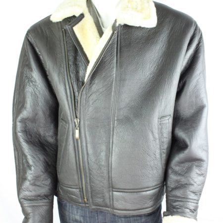 Men's Sheepskin Aviator Style Flying Jacket
