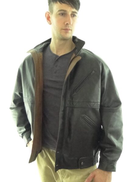 Men's 2-Tone Leather Jacket