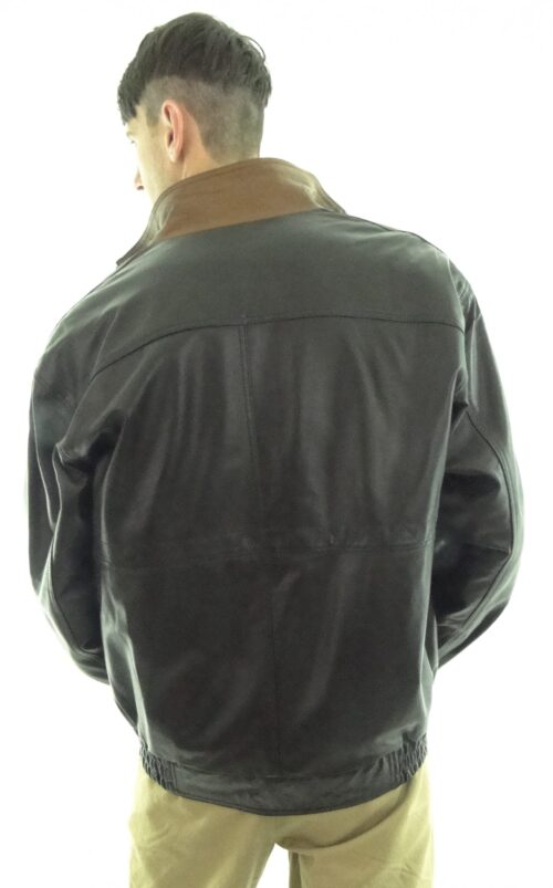 Men's 2-Tone Leather Jacket