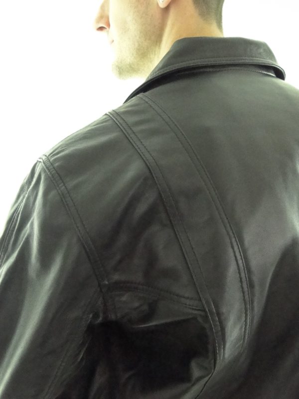 Men's Black Leather Jacket (available in Brown)