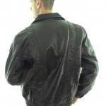 Men's Black Leather Jacket (also available in Brown) - Image 4