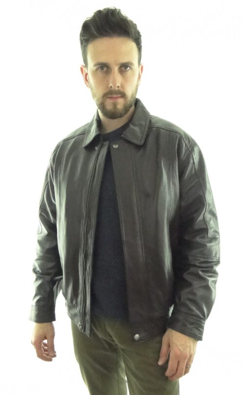 Men's Brown Leather Jacket