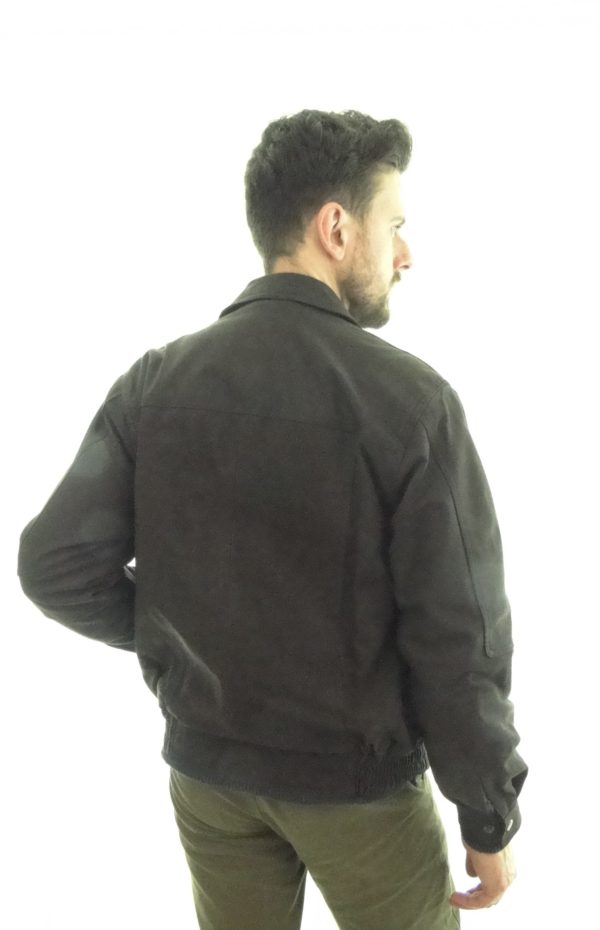 Men's Brown Nubuck Leather Jacket