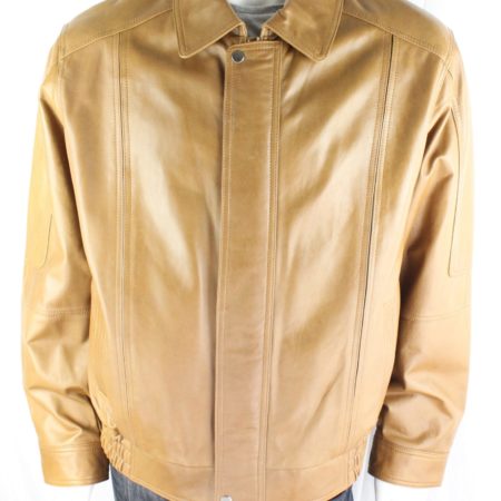 Men's Tan Leather Jacket