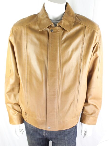 Men's Tan Leather Jacket