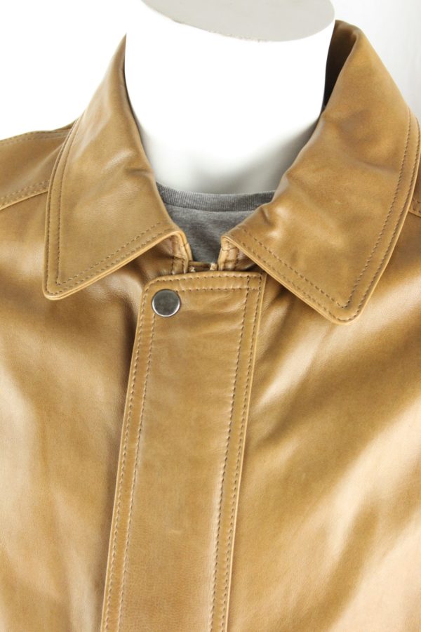 Men's Tan Leather Jacket