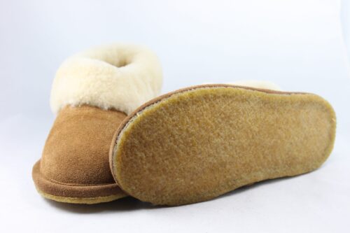 Ladies Sheepskin Slippers with full collar - Imogen by Draper of Glastonbury - Image 4