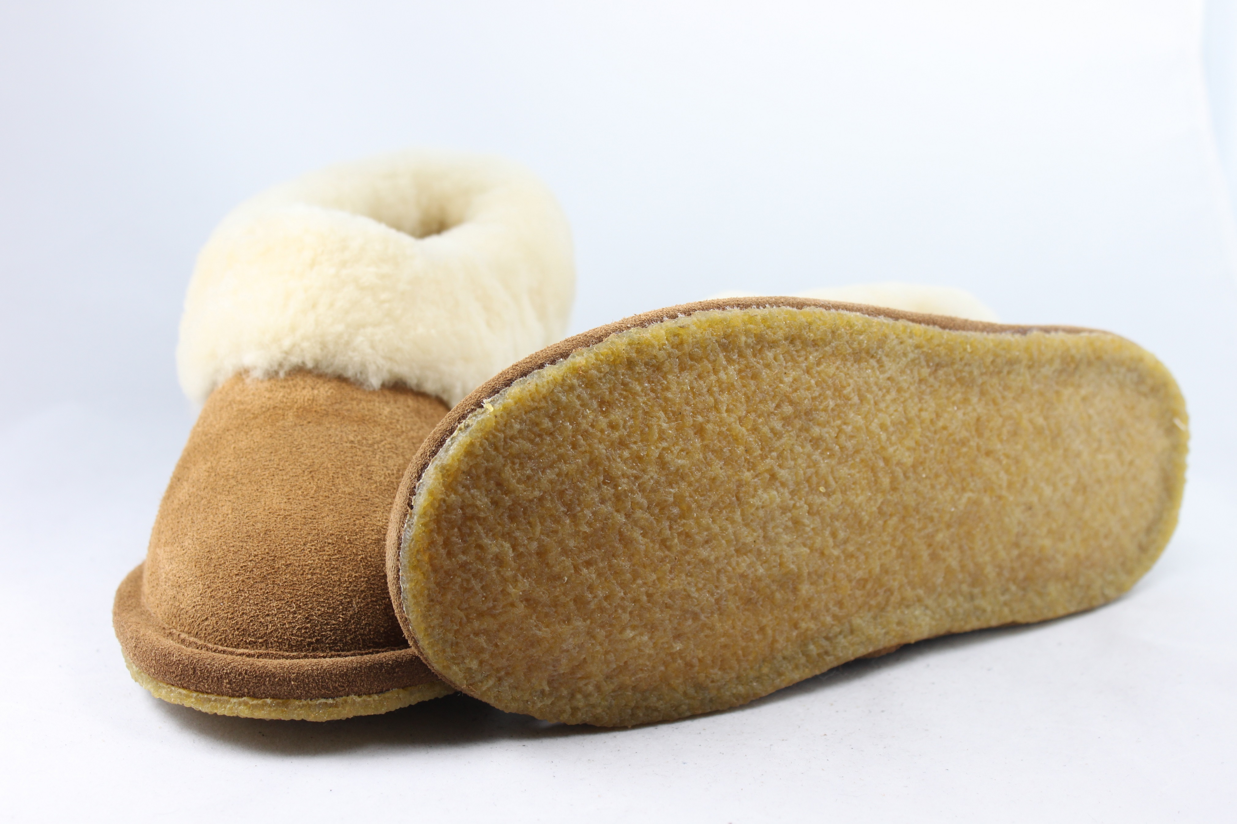 Ladies Sheepskin Slippers with full collar - Radford Leathers