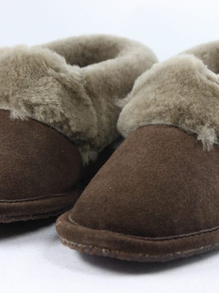 Ladies Sheepskin Slippers with full collar - Imogen by Draper of Glastonbury