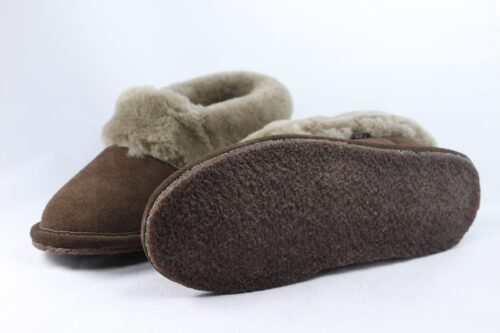 Ladies Sheepskin Slippers with full collar - Imogen by Draper of Glastonbury - Image 2