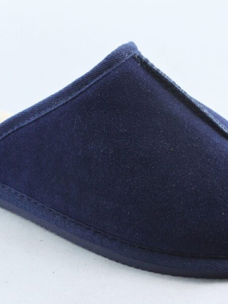 Men's Real Sheepskin Mule Slippers with hard sole