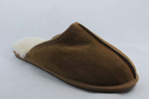 Men's Real Sheepskin Mule Slippers with hard sole - Image 3