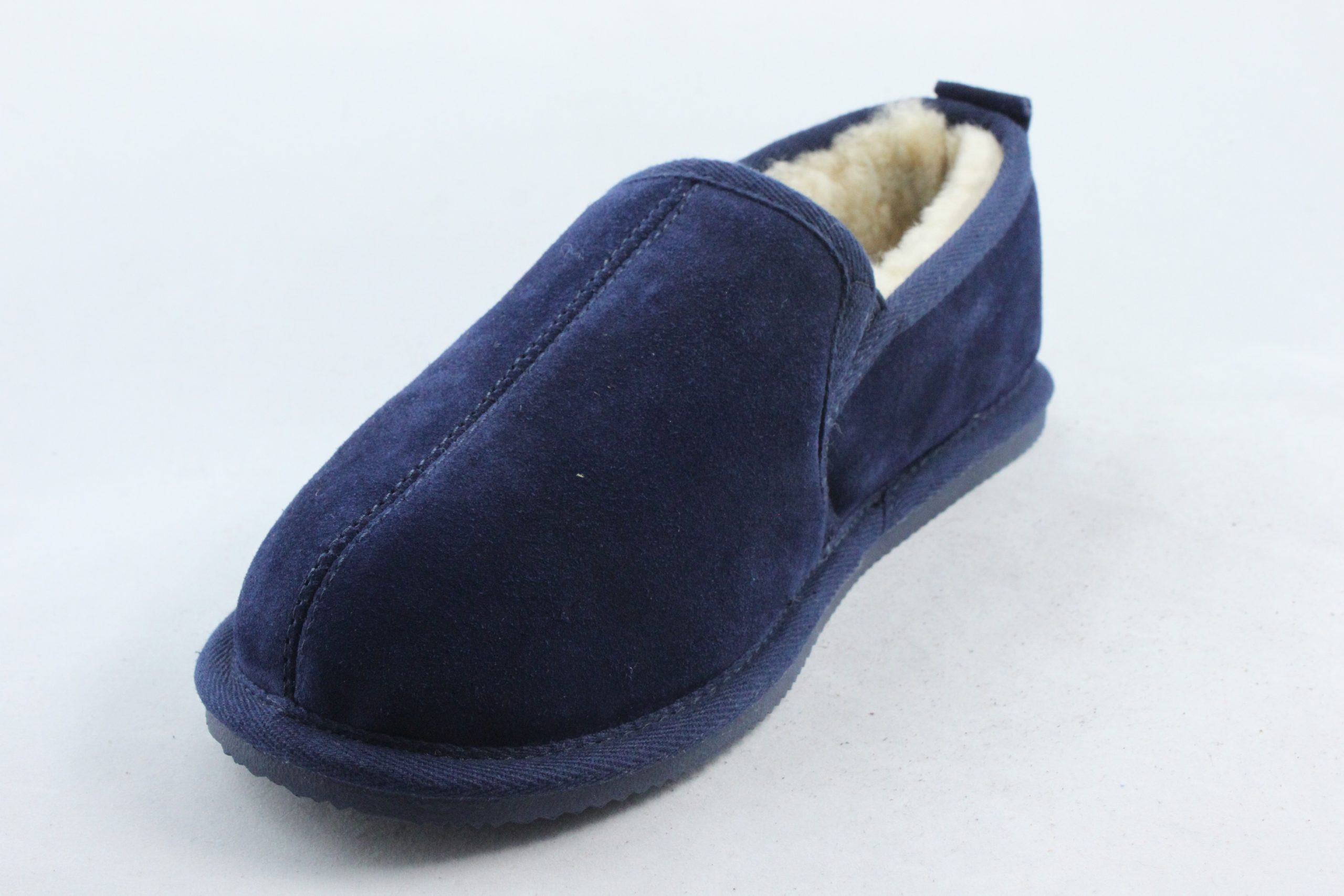 mens suede slippers with hard soles