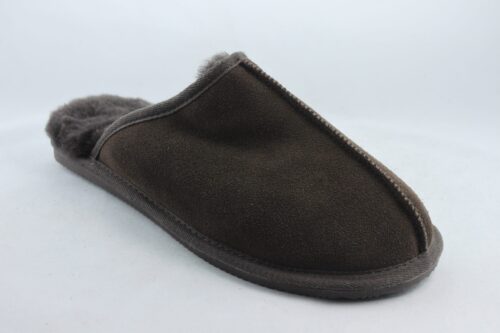 Men's Real Sheepskin Mule Slippers with hard sole - Image 4
