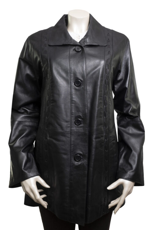 Ladies 3/4 length jacket with straight thonging - Image 14