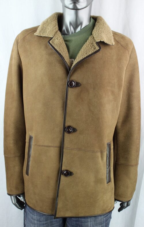 Men's Lightweight Fine Shearling Sheepskin Coat