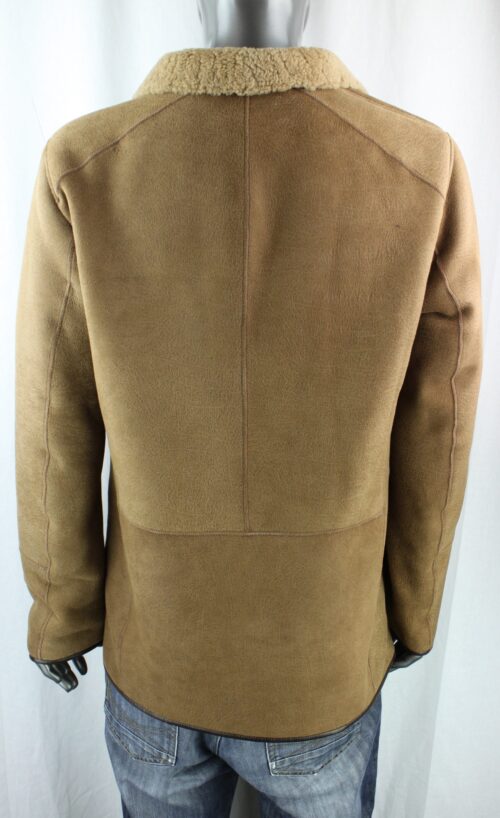 Men's Lightweight Fine Shearling Sheepskin Coat - Image 4