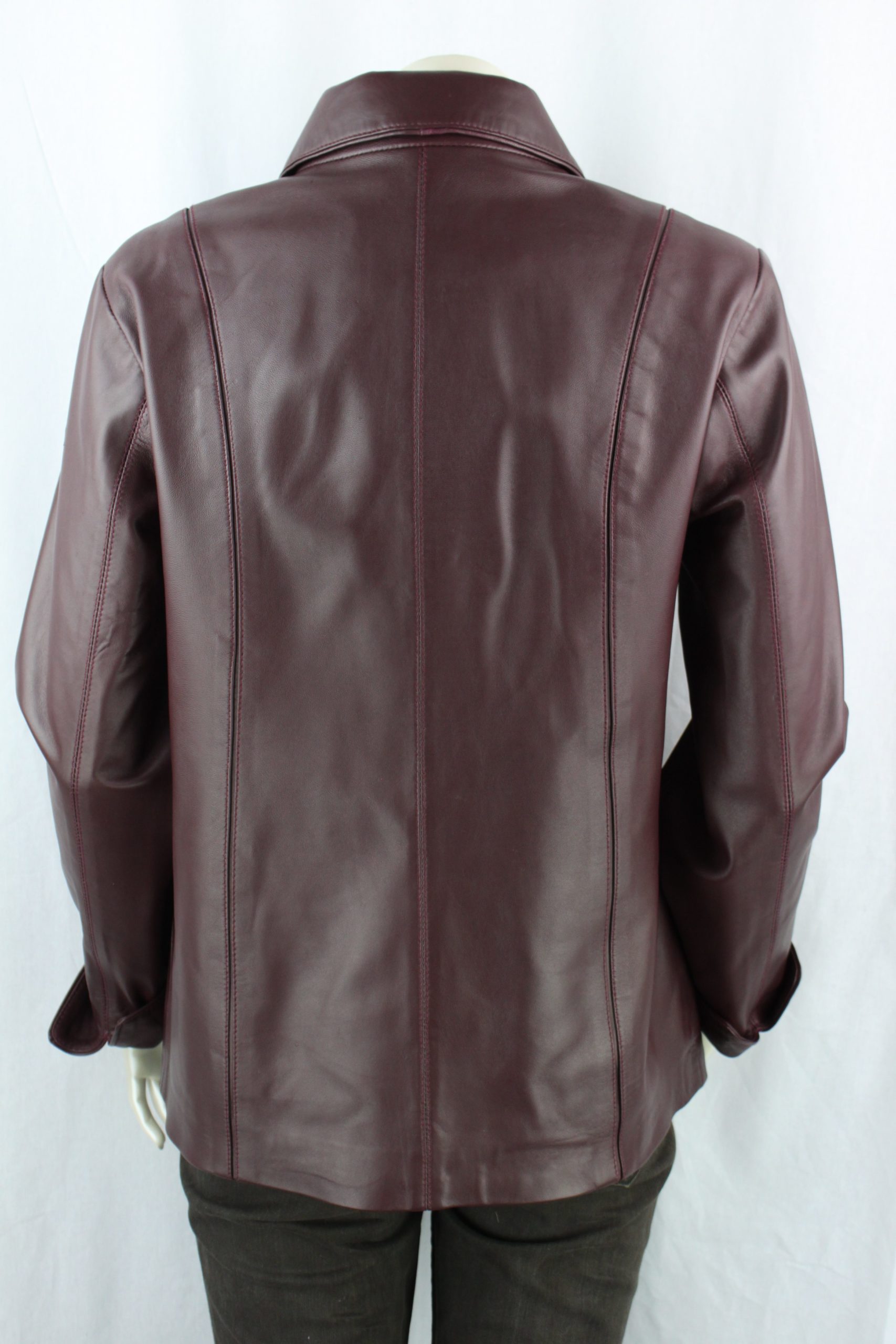 burgundy work jacket