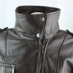 Ladies Brown Leather 3/4 Coat - Image 10